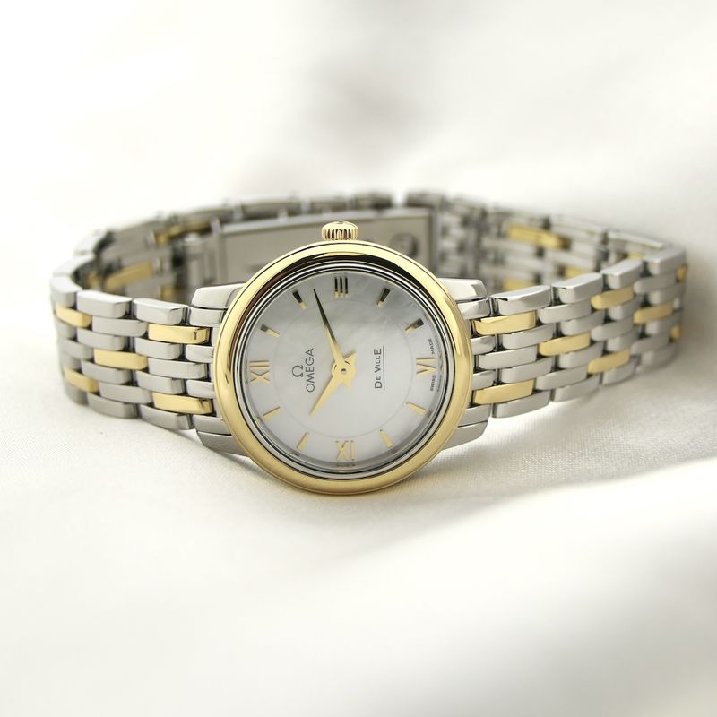 Image 11 of Omega De Ville Prestige; 18k gold/steel women's watch