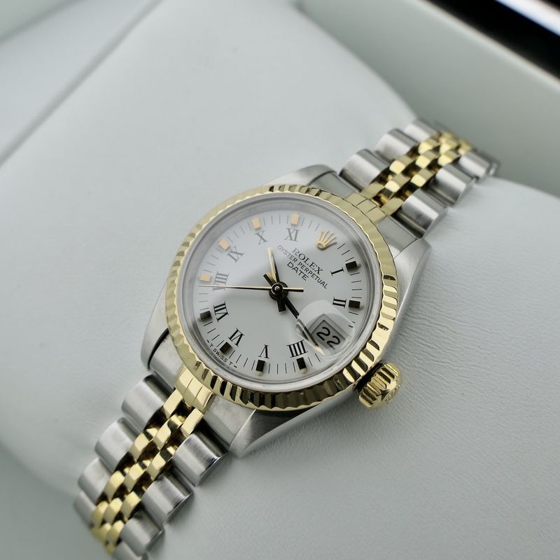Image 15 of Rolex Lady-Datejust 26mm 69173; Vintage 18k gold/steel women's watch