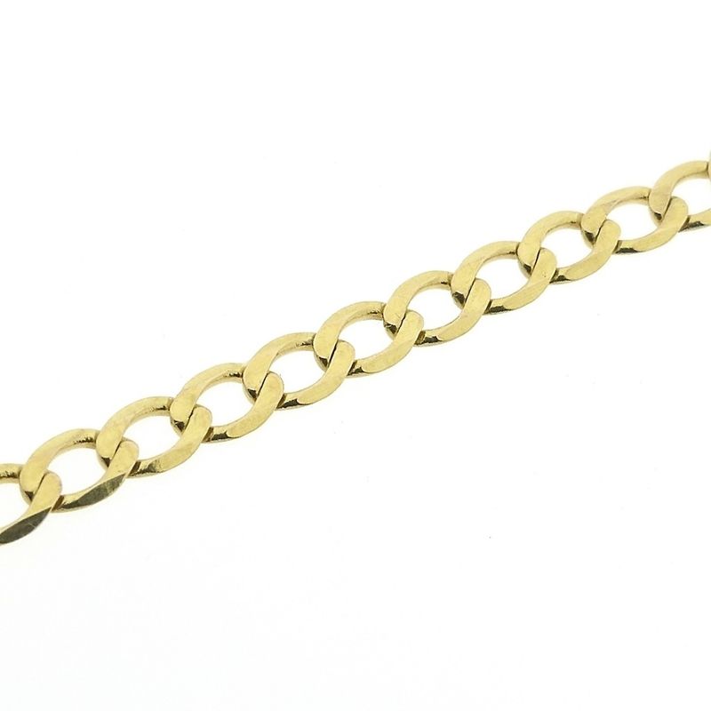 Image 3 of Gold wide gourmet link bracelet | 19.5 cm