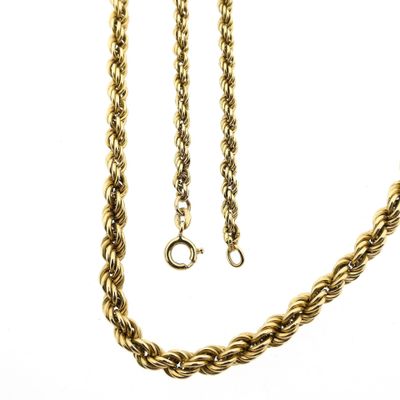 Afbeelding 1 van Gouden gedraaide schakelketting