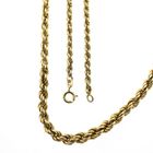 Afbeelding 1 van Gouden gedraaide schakelketting