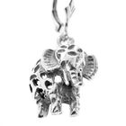 Image 3 of Silver earrings with elephants