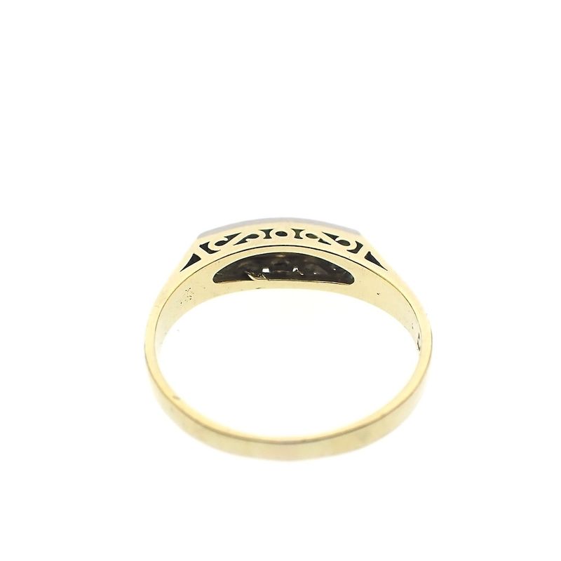 Image 5 of Two-tone gold ring with diamond | 0.15 ct