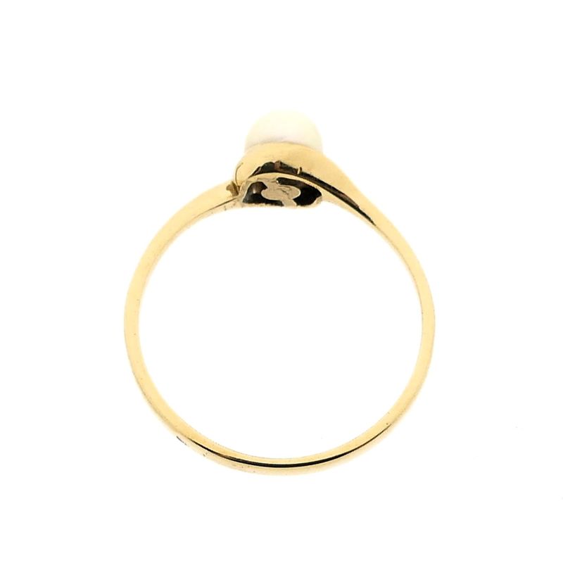 Afbeelding 6 van Gouden ring met parel