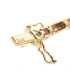 Image 6 of 18K Exclusive gold bracelet with diamond and ruby; Vintage | 19.5 cm