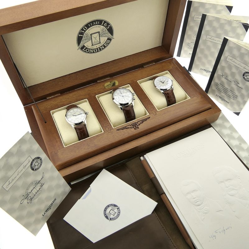 Image 8 of Longines 130 Years 165 Anniversary Limited Edition; Collector's set with 3 automatic watches