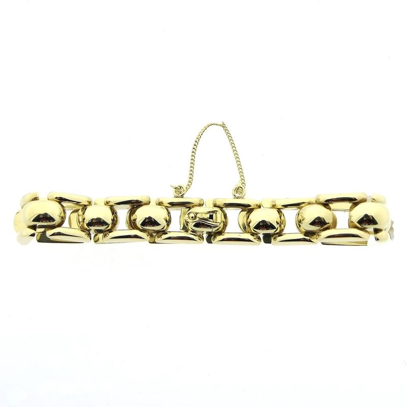 Image 8 of Gold Bismarck link bracelet | 19.5 cm