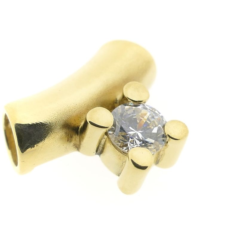 Image 7 of Gold pendant with zirconia