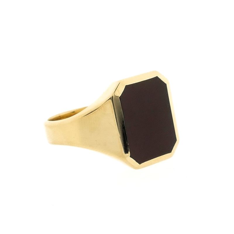 Image 5 of Gold signet ring with carnelian | Men