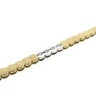 Image 5 of Two-tone gold bracelet with diamonds; 0.24 ct.