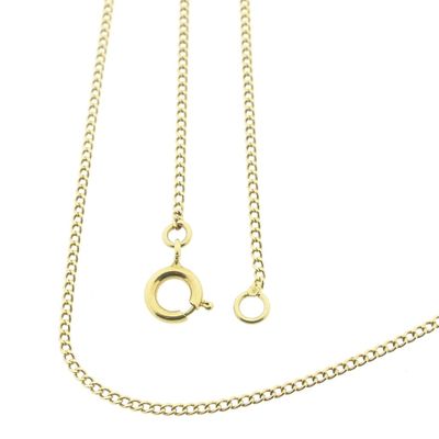Image 1 of Gold gourmet link chain | 51 cm