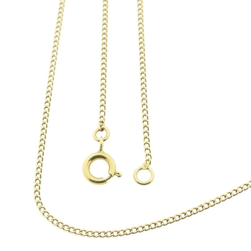 Image 1 of Gold gourmet link chain | 51 cm
