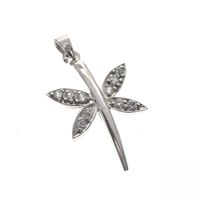 Silver pendant of a dragonfly
