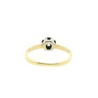 Image 4 of Gold solitaire ring with diamond; 0.07 ct.