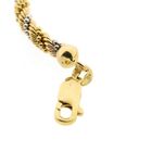 Afbeelding 6 van Bicolor gouden gedraaide schakelketting