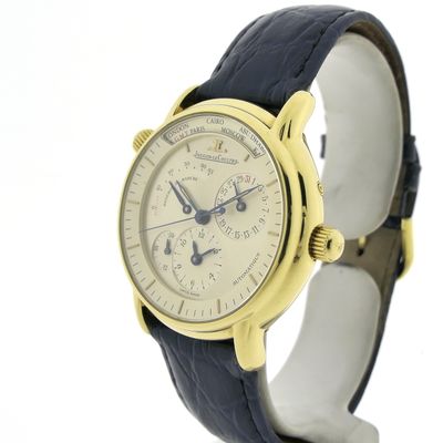 Image 2 of Jaeger-LeCoultre Master Control Geographic; Automatic 18k gold men's watch
