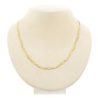 Image 1 of Two-tone gold braided link chain