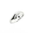 Image 1 of White gold ring with diamond | 0.015 ct.
