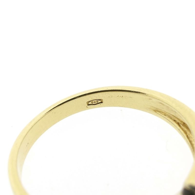 Image 6 of Two-tone gold ring with diamond; 0.06 ct.