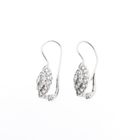 Image 7 of White gold stud earrings with zirconia