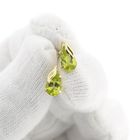 Image 11 of Gold stud earrings with peridot