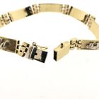 Image 7 of Two-tone gold link bracelet with elephants