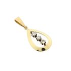 Afbeelding 7 van Gouden hanger met diamanten; 0,30 ct.
