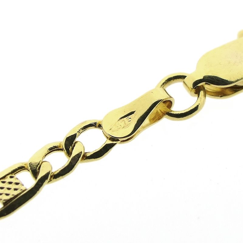 Image 6 of 9 carat Figaro link bracelet | 19.5 cm