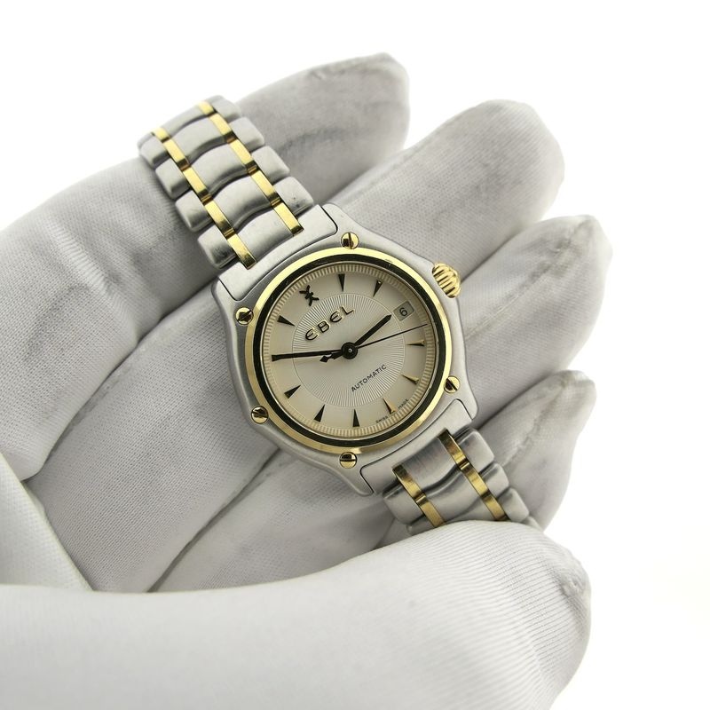 Image 6 of Ebel 1911 Automatic; 18k 1200L21. Gold/steel women's watch