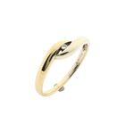 Image 1 of Jeunesse bicolor gold ring with diamond; 0.02 ct