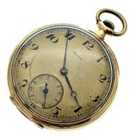 Alpina pocket watch; 14k gold