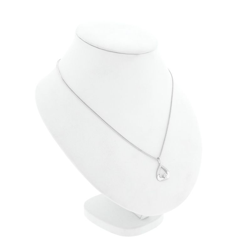Image 4 of White gold pendant with diamond | 0.015 ct.