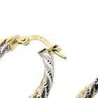 Image 5 of 18K Two-tone gold earrings | Ø 21 mm