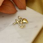 Image 2 of Gold pendant; Faith, hope, and love