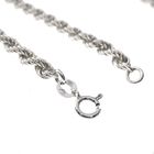 Image 5 of Solid silver twisted long necklace | 91 cm