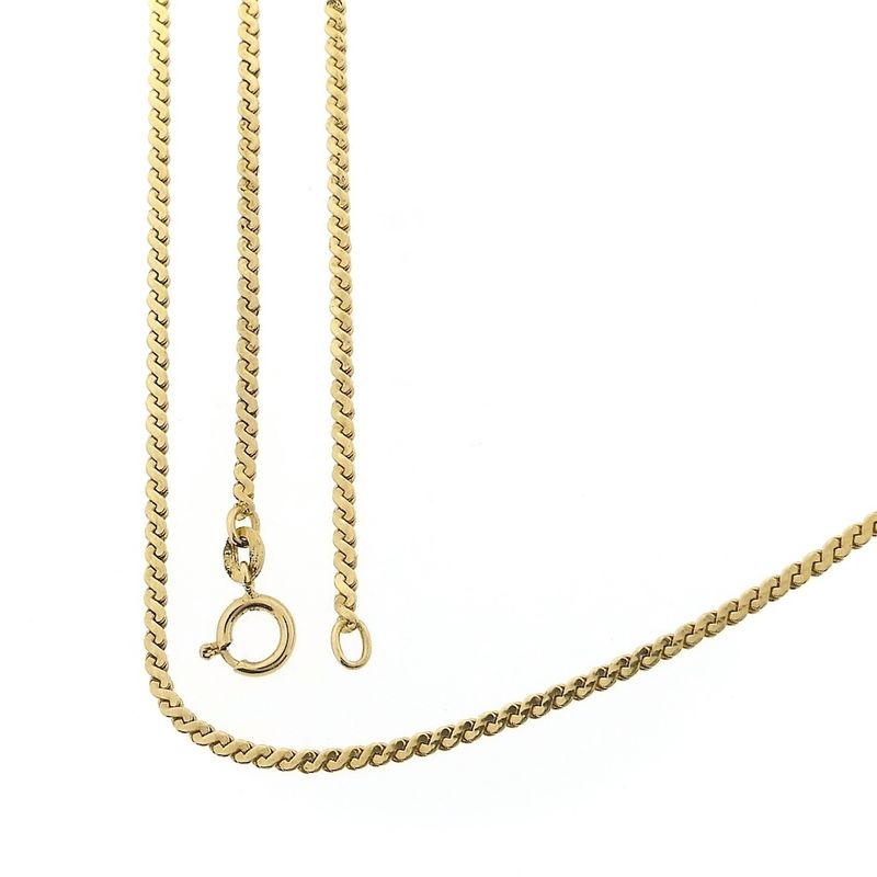 Image 1 of 18K Gold S-link Chain | 52.5 cm