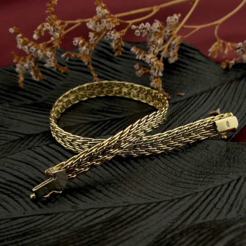 Image 2 of Vintage gold fantasy link bracelet | 19.5 cm