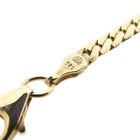Afbeelding 3 van Gouden platte gourmetschakel ketting 