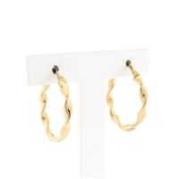 9 krt. spiral earrings