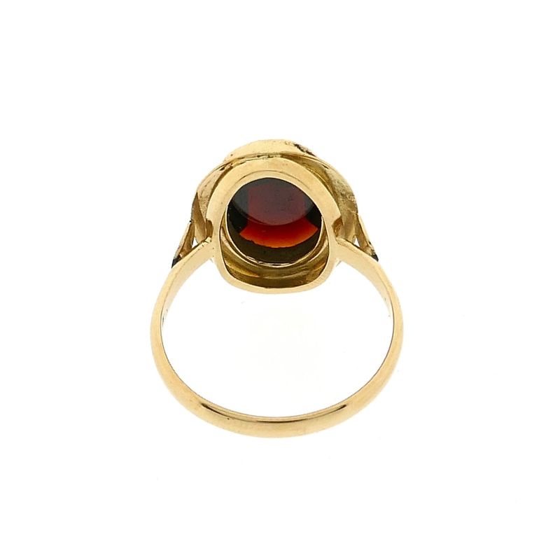 Image 6 of Vintage Gold Ring with Garnet