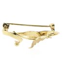 Image 4 of Vintage artistic gold brooch