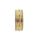 Afbeelding 6 van Gouden heren pinkring met patroon