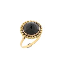 Gold ring with garnet | Vintage