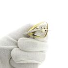 Image 8 of Two-tone gold fantasy brooch with pearl and diamond; 0.03 ct.