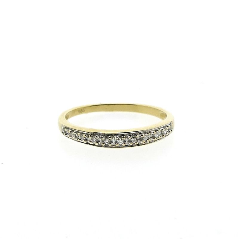 Image 3 of Gold ring with diamond | 0.05 ct.