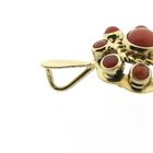 Image 5 of Gold pendant with red coral | Vintage