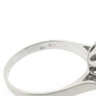 Image 6 of Gold ring with emerald and diamond; 0.03 ct.