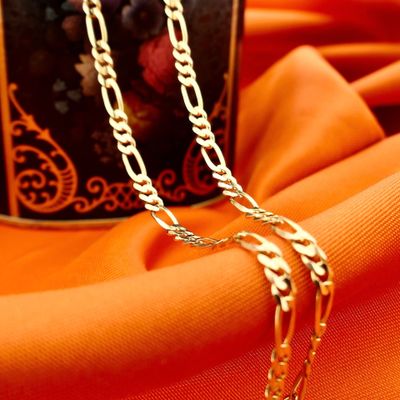 Afbeelding 2 van Gouden Figaro schakelketting