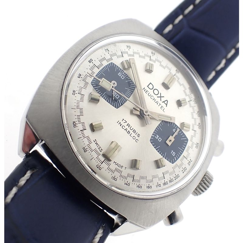 Image 1 of Doxa Neuchatel Chronograph; Vintage men's watch