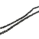 Image 6 of Black diamond bead necklace with gold clasp
